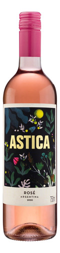 Vinho Argentino Rosé Seco Astica Malbec Mendoza Garrafa 750ml