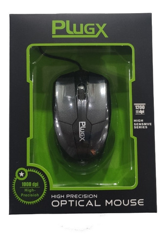 Imagem 2 de 5 de Mouse Plugx 1000 Dpi High-precision