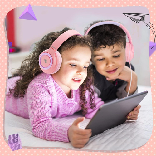 Infurture Auriculares Infantiles Con Micrófono Para Niños...
