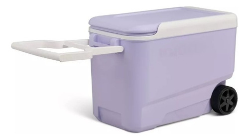 Hielera Igloo Con Ruedas 38 Qt Color Lila 53 Latas Lavanda