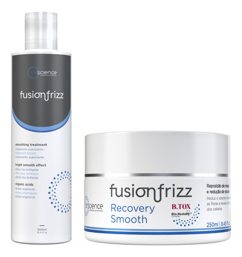 Fusion Frizz Recovery Smooth + Progressiva Orgânica 500 Ml