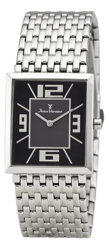 Relógio De Pulso Jean Vernier Pulseira Aço Jv75326p