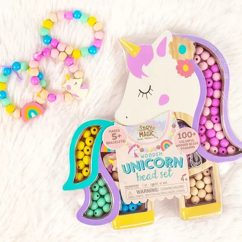 Set Kit Para Hacer Pulseras Niñas Style Unicornio Arcoiris