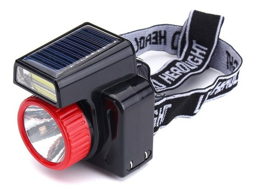 Imagen 4 de 5 de Linterna Minera Solar Camping Caza Recargable