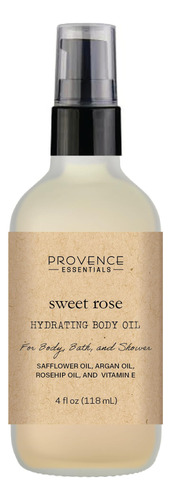 Provence Essentials Aceite Corporal Y De Bano Sweet Rose: El
