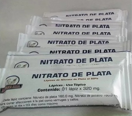 Nitrato De Plata Al 50% - 3 Barras De 320 Mg.