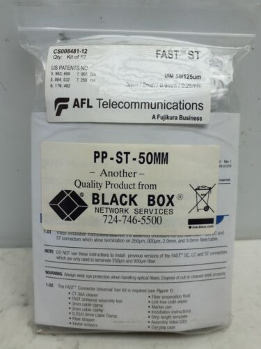12pk Afl Fast-st Multimode Connector, 50/125um, Cs008481 Zzk