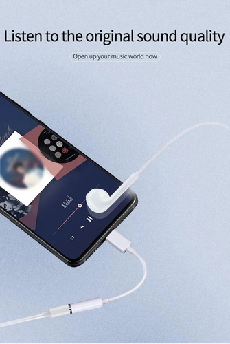 Imagen 7 de 9 de Adaptador Auricular Compatible iPhone A Miniplug 3.5 Mm