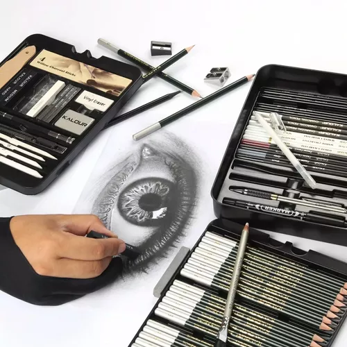 Kit Lápis Desenho Realista Profissional 29 Peças Original