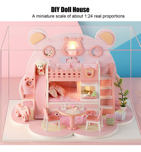 Casa De Muñecas Diy Juguete Para Niñas