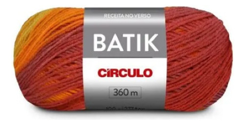 Novelo De Lã Batik Circulo Tricôcrochê 9500 - Sol De Inverno Cor 9794 - Luxo