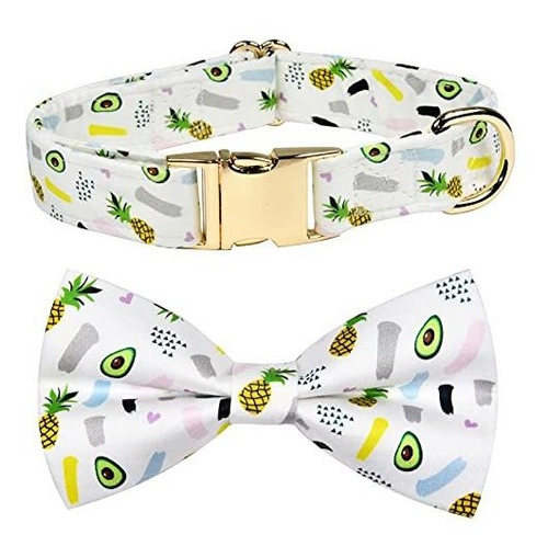 Verano Avocado Dog Bow Tie Dog Collar Accesorios, 6shqz