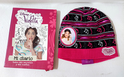 Mi Diario.mis Sueños Y Secretos Violetta Disney + Gorro