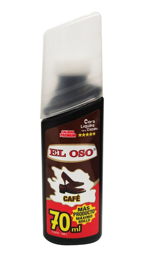 Cera Para Calzado Liquida El Oso 70 Ml Café