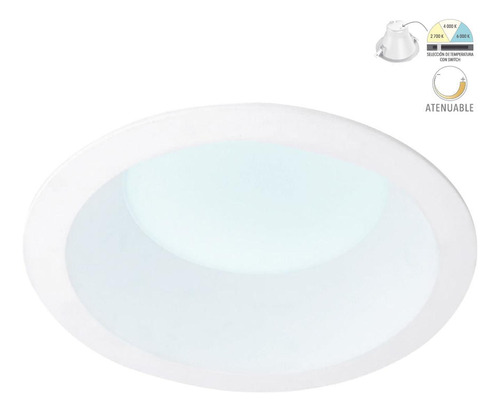 Lámpara Empotrable Led Tecnolite Atik Ii 13w Luz Blanca Aten