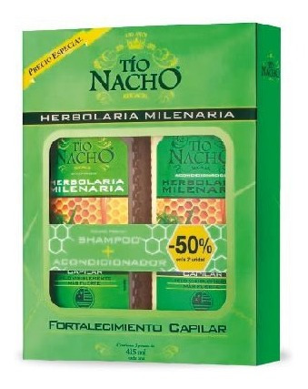 Tio Nacho Shampoo Herbolaria Fortalecedor+aco Pack [415+415m