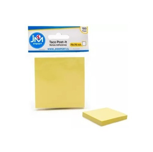 Taco Post-it Notas Adhesivas Amarillas Jm. Pack 3 Unidades