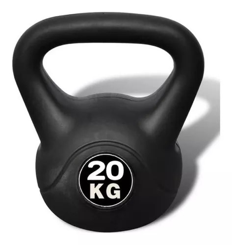 HxG. Pesa Rusa o Pesa Kettlebell 20kg, PVC rellena de Fina Arena