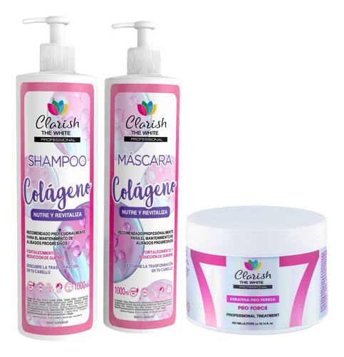 Shampoo Sin Sal + Acond Con Colágeno + Keratina Concentrada
