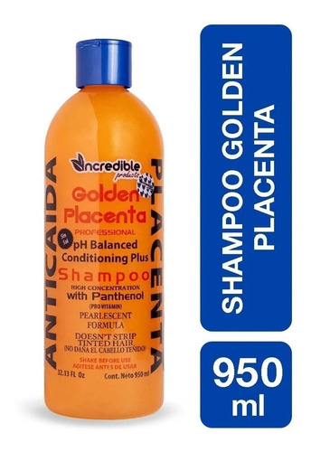 Shampoo Anti Caida Placenta Golden 950 Ml