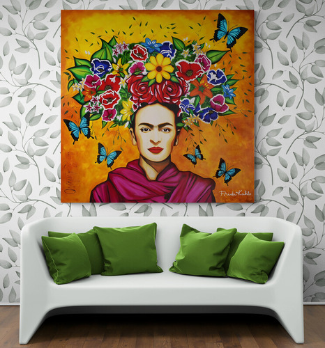 Cuadro En Lienzo Tayrona Store Frida 001 90x90cm