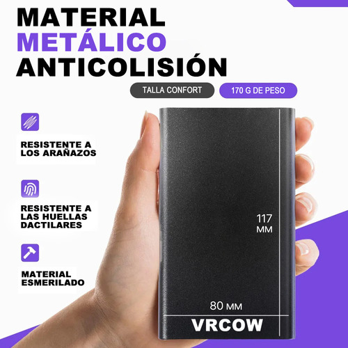 Externo Disco Duro Ssd 2tb Vrcow 2000gb Sólido Mini Portátil Usb3.0 Delgado Compatible Con Pc Portátil Y Mac Negro