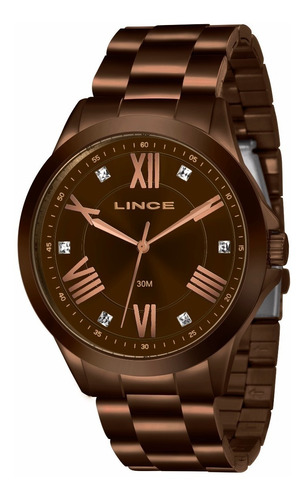 Relogio Lince Feminino Marrom Chocolate Original A Prova Dagua Lrbj046l N3nx Com Nota Fiscal E Garantia De Fábrica