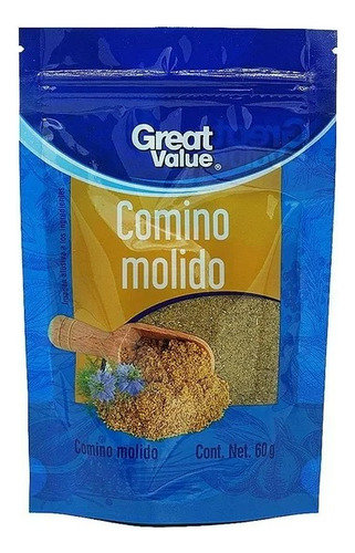 13 Pzas Comino Great Value Molido 60 G