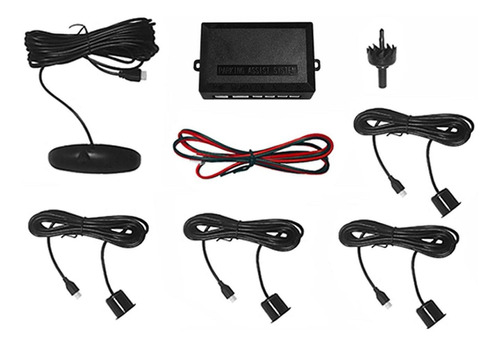 Kit De Sensores De Estacionamiento Universal Negro Completo