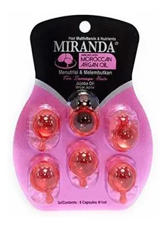 Vitamina Para El Cabello Miranda Con Jojoba, 6 Ampollas (6 C