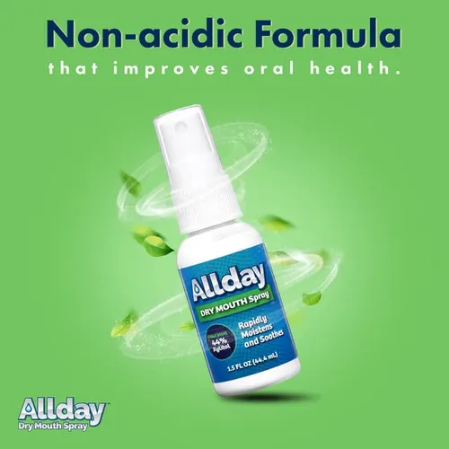 Allday Spray Bucal Seco Xilitol De Máxima Resistencia Acción