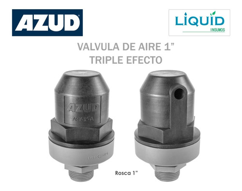 Imagen 3 de 6 de Válvula Ventosa De Aire Triple Efecto Para Riego 1 Azud