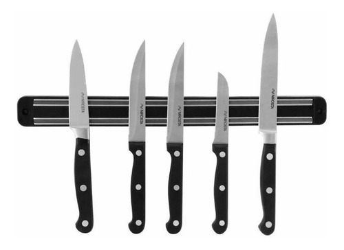 Imagem 4 de 9 de Barra Magnética Para Facas Metal Multiuso Ímã Cozinha 33 Cm
