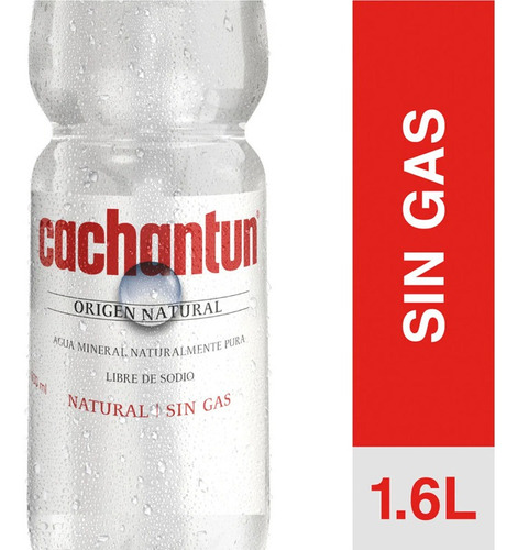 Agua Mineral Sin Gas Cachantun 1.6 Lt No Retorn(4uni)super