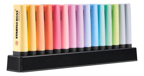 Marcatextos Stabilo Boss Original Colores Pastel 15 Piezas Pastel