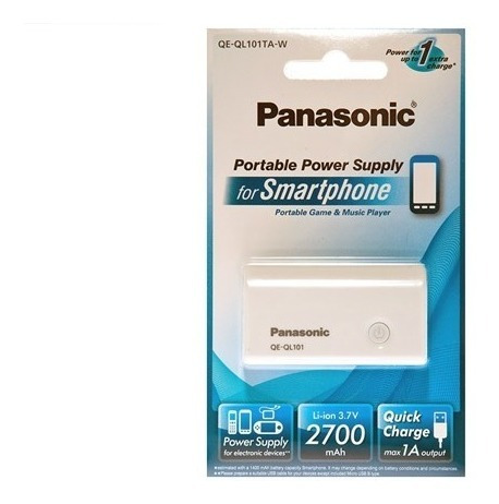 Panasonic Cargador Portátil 2700 Mah Blanco Pomer Bank