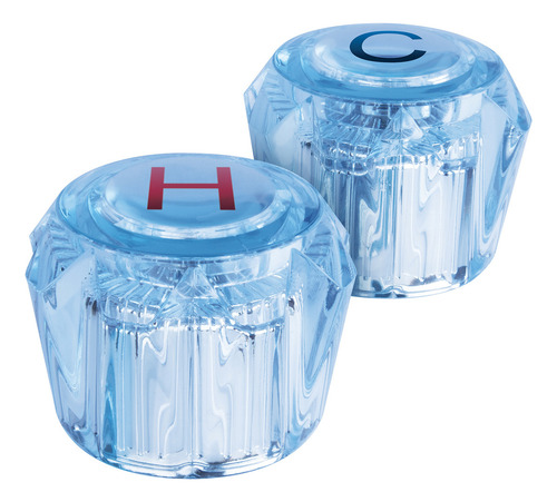 Juego 2 Manerales Acrilico Fregadero Y Lavabo Azul 49456 Azul