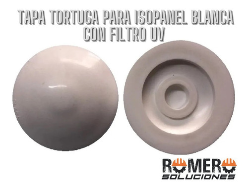 Imagen 1 de 7 de Tapa Tortuga Blanca Reforzada C/filtro Uv Techo Isopanel X10