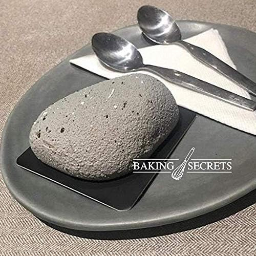 Juego De 2 Moldes De Silicona De Piedra 3d, Piedra Elíptica