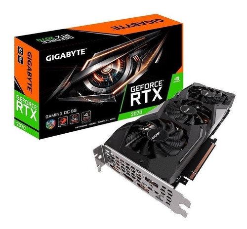 Placa de video Nvidia Gigabyte  Gaming GeForce RTX 20 Series RTX 2070 GV-N2070GAMING OC-8GC OC Edition 8GB