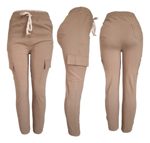 Pantalones Jogger Dama Strech By Plutonio