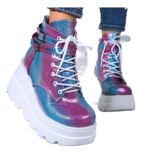 Botines De Tacón Alto Y Tacón Grueso Para Mujer