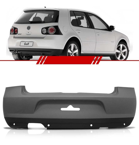 Paragolpe Vw Golf Trasero 2007 Al 2012