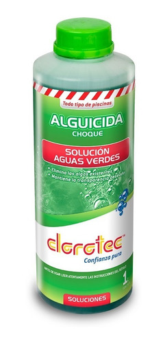 Alguicida Choque Agua Verde Clorotec X 1 Lt 