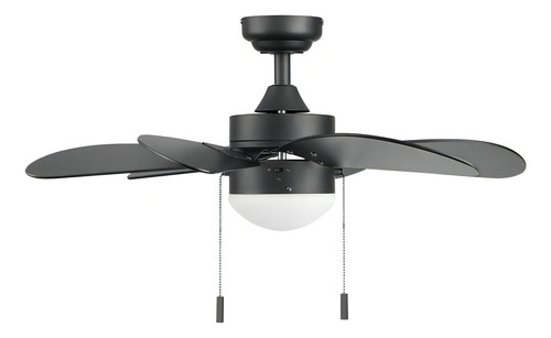 Ventilador de techo Tramontana 45505 30 pulg Negro Mate Seis Aspas Coolfan