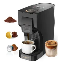 Comprar Sangkee Cafetera De Porción Individual 20 Bares, Máquina De Café En Cápsulas Para Café Caliente Y Helado Compatible Con Cápsulas Dolce Gusto & Nespresso & Café Molido,para Uso En Casa U Oficina