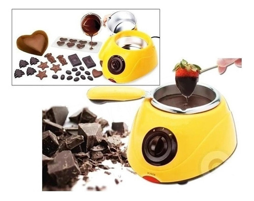 Maquina Para Fundir Chocolate Con Olla + Moldes + Accesorios