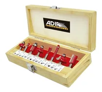 Comprar Kit Profesional 8 Piezas Brocas Puntas Router Adir 158