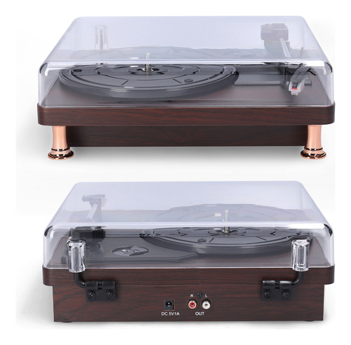 Funda Clásica De Vinilo Retro For Reproductor De Discos Con