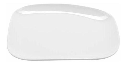 Get Porcelain Asymmetric Dinner Plate, 11 , White (set Of 12